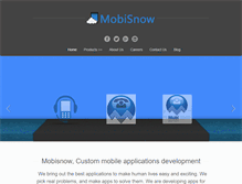 Tablet Screenshot of mobisnow.com